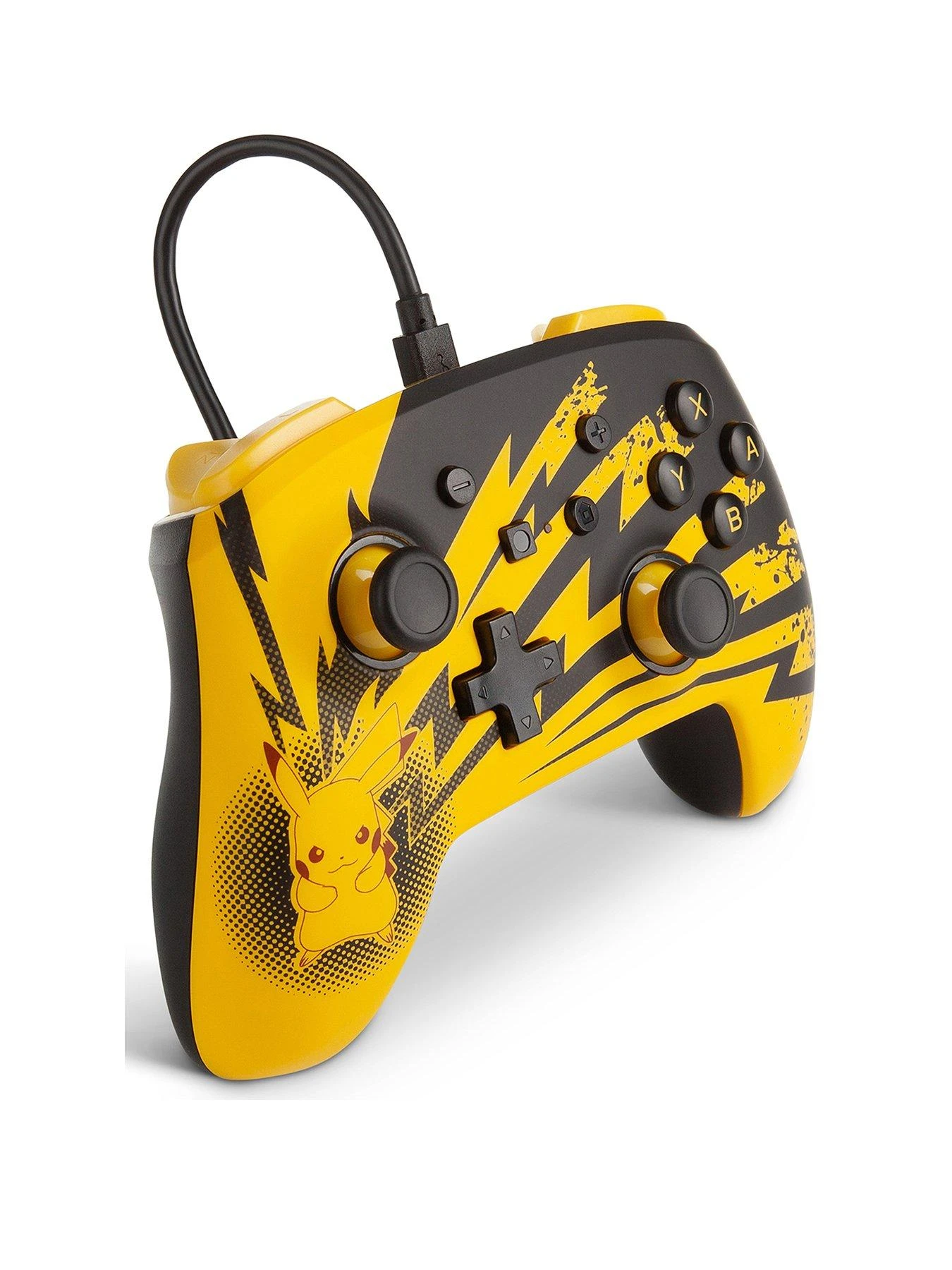 PowerA Enhanced Wired Controller For Nintendo Switch - Pikachu Lightning 4 PowerA Enhanced Wired Controller For Nintendo Switch - Pikachu Lightning - Image 2
