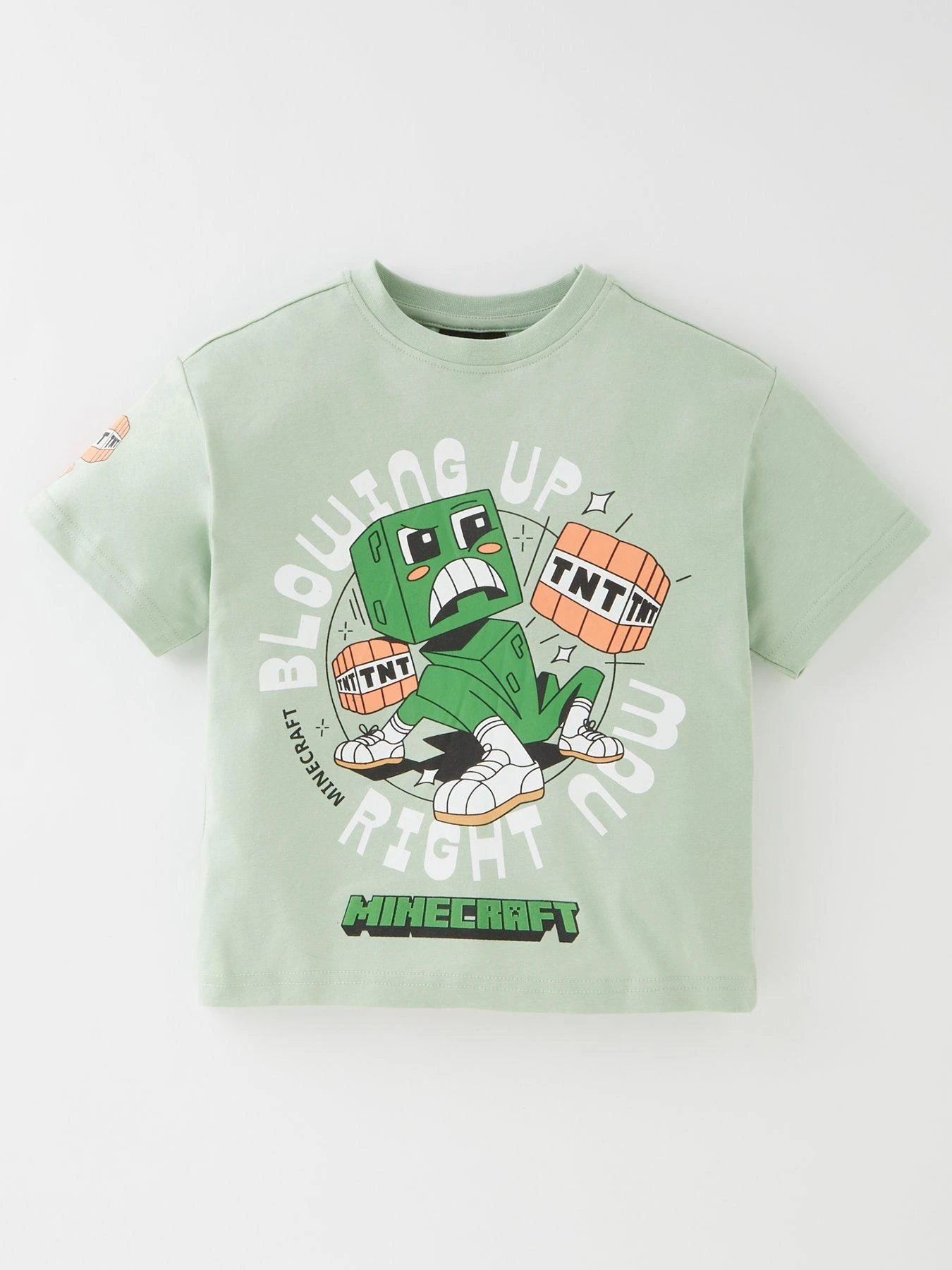 Minecraft Kids Minecraft Graphic T-Shirt - Green 3 Minecraft Kids Minecraft Graphic T-Shirt - Green