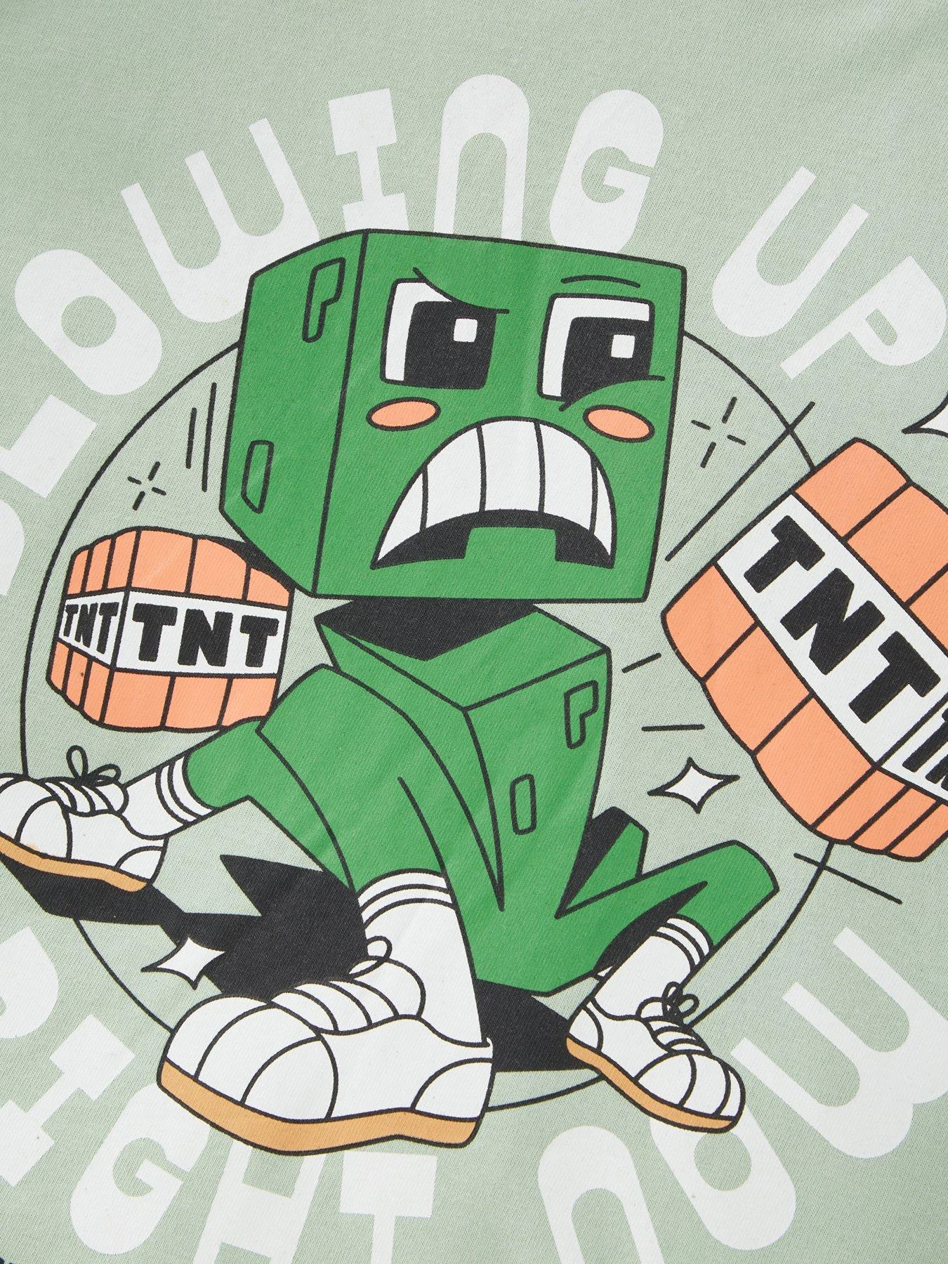 Minecraft Kids Minecraft Graphic T-Shirt - Green 5 Minecraft Kids Minecraft Graphic T-Shirt - Green - Image 3