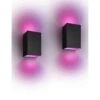 Philips Hue Hue Resonate White And Colour Ambiance Smart Outdoor Wall Light Twin Pack Black -NARA Computer Shop VGENI SQ1 0000000099 N A SLf