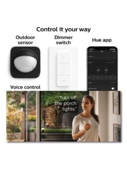 Philips Hue Hue Resonate White And Colour Ambiance Smart Outdoor Wall Light Twin Pack Black -NARA Computer Shop VGENI SQ5 0000000099 N A SLd3