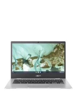 Asus Chromebook CX1400CMA-EB0130, Intel Celeron, 4GB RAM 64GB Storage, 14in Full HD Laptop - Silver