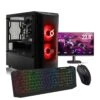 Stormforce Onyx PC Gaming Bundle - AMD Ryzen 5 4600G, 16GB RAM, 1TB SSD - With 23.8in Monitor, Keyboard & Mouse -NARA Computer Shop VGY5C SQ1 0000000004 BLACK SLf