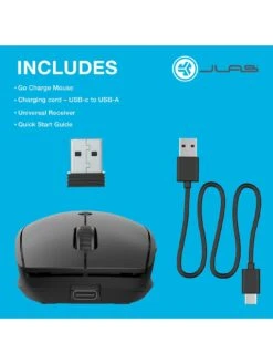 JLab Go Charge Mouse -NARA Computer Shop VH5MI SQ4 0000000004 BLACK SLd