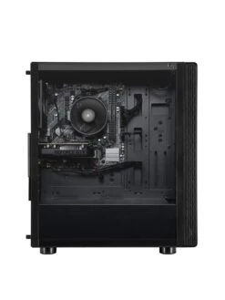 PCSpecialist Fusion R5L Gaming Desktop Bundle - AMD Ryzen 5, 16GB RAM, 1TB SSD, 24in FHD Monitor, Keyboard And Mouse -NARA Computer Shop VH97M SQ2 0000000004 BLACK SLb