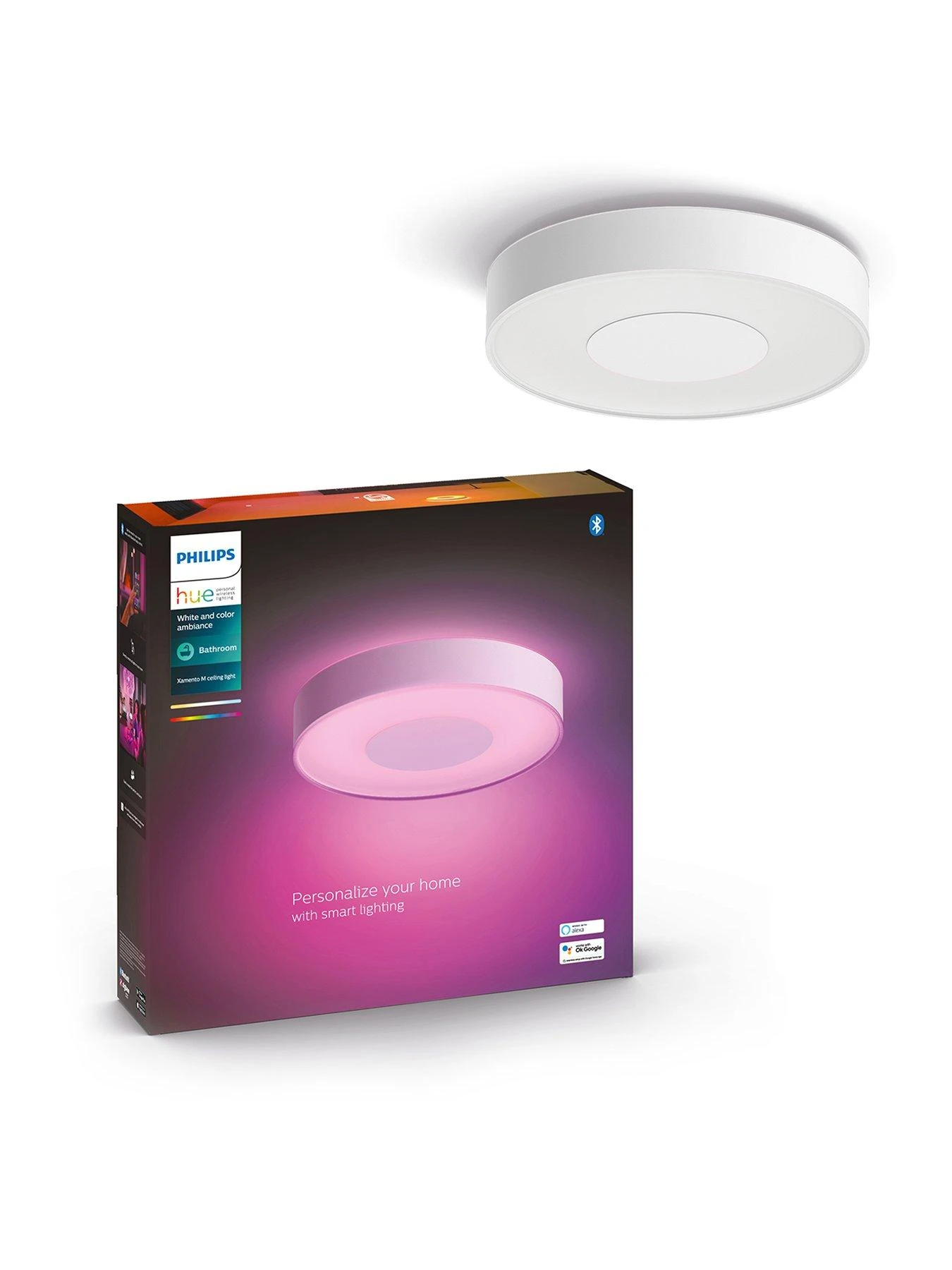 Philips Hue Xamento M Hue Ceiling Lamp White 3 Philips Hue Xamento M Hue Ceiling Lamp White