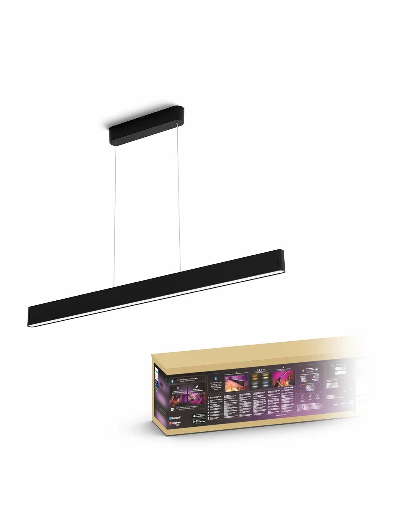 Philips Hue Ensis Hue Pendant Black 2x39W 24V 3 Philips Hue Ensis Hue Pendant Black 2x39W 24V