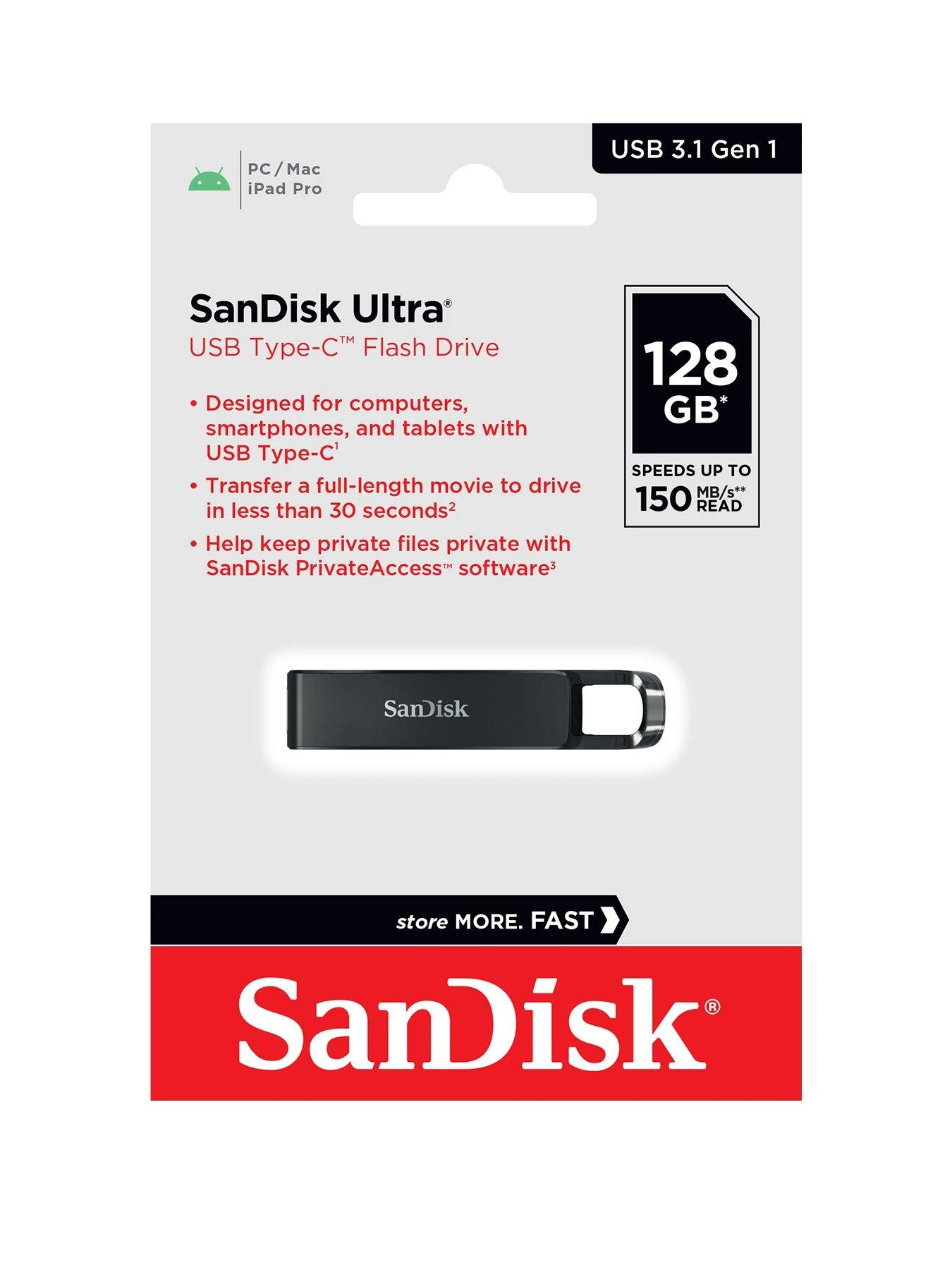 SanDisk Ultra USB Type-C Flash Drive 128GB 3 SanDisk Ultra USB Type-C Flash Drive 128GB