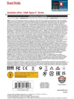 SanDisk Ultra USB Type-C Flash Drive 256GB -NARA Computer Shop VHDXQ SQ4 0000000099 N A SLd