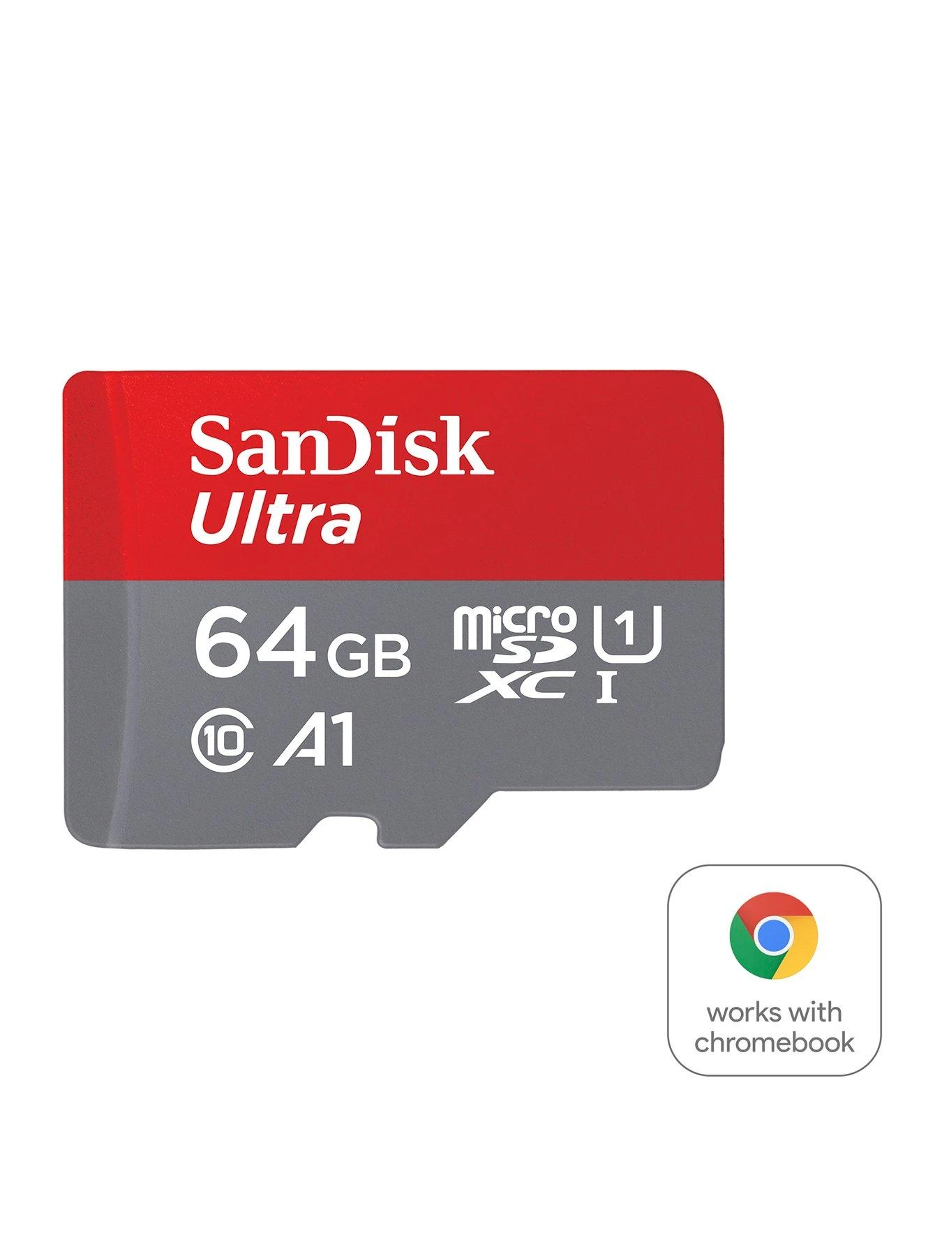 SanDisk Ultra 64GB MicroSDXC UHS-I Card For Chromebooks - With Adapter 4 SanDisk Ultra 64GB MicroSDXC UHS-I Card For Chromebooks - With Adapter - Image 2