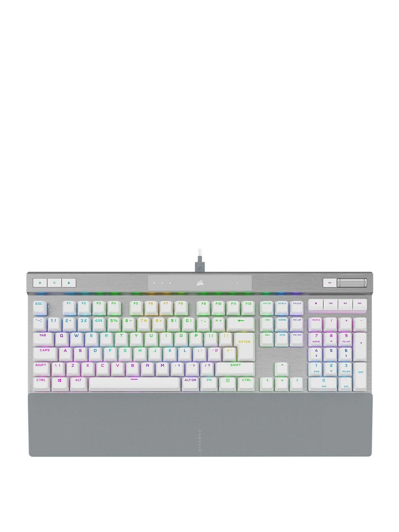 CORSAIR K70 PRO-WHT-OPX Silver-RGB 4 CORSAIR K70 PRO-WHT-OPX Silver-RGB - Image 2