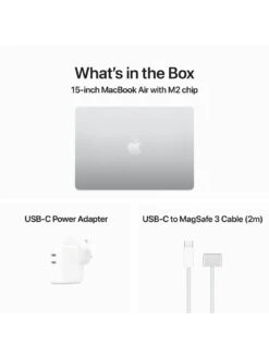 Apple MacBook Air (M2, 2023) 15-inch with 8-core CPU And 10-core GPU, 512GB - Silver -NARA Computer Shop VHWXT SQ7 0000000035 SILVER SLd3