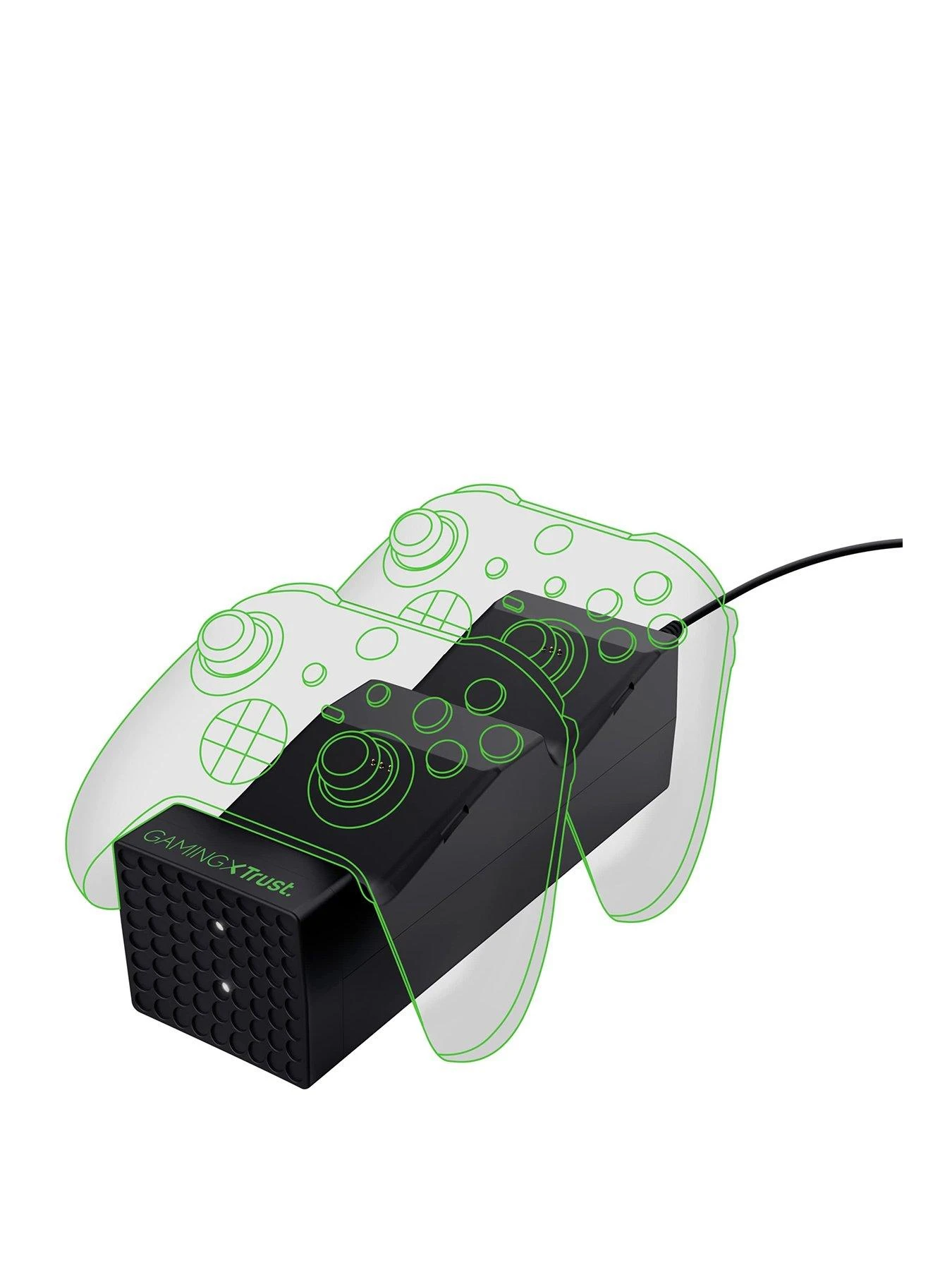 Trust GXT 250 Duo Charge Dock For Xbox Series S / X With 2 Battery Packs 4 Trust GXT 250 Duo Charge Dock For Xbox Series S / X With 2 Battery Packs - Image 2