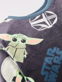 The Mandalorian Grogu Baby Yoda Childrens Fleece Pyjamas - Grey -NARA Computer Shop VIDHY SQ4 0000000005 GREY SLd