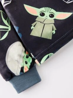 The Mandalorian Grogu Baby Yoda Childrens Fleece Pyjamas - Grey -NARA Computer Shop VIDHY SQ5 0000000005 GREY SLd1