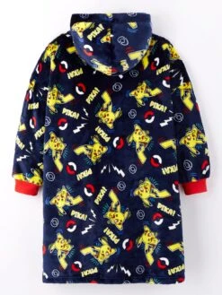 Pokemon Hood Detail Fleece Hooded Blanket - Navy 7 Pokemon Hood Detail Fleece Hooded Blanket - Navy -NARA Computer Shop VIDJU SQ3 0000000048 NAVY SLb