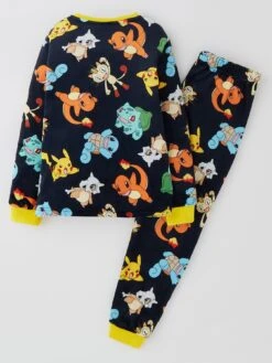 Pokemon All Over Print Fleece Pyjamas - Grey -NARA Computer Shop VIDLR SQ3 0000000005 GREY SLb