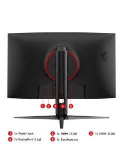MSI G2722 27 Inch Esports Gaming Monitor - Full HD, 170Hz, 1ms, AMD Freesync Premium -NARA Computer Shop VIE9A SQ2 0000000004 BLACK SLb