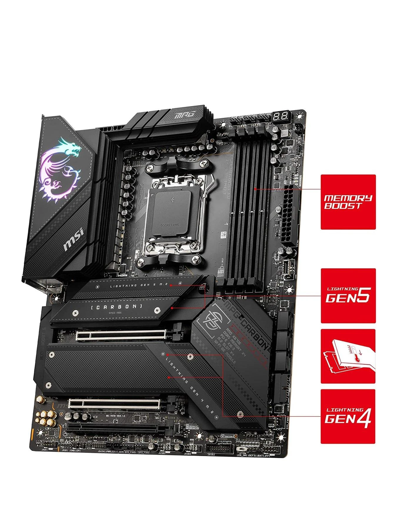 MSI X670 AMD PC Gaming Motherboard 5 MSI X670 AMD PC Gaming Motherboard - Image 3