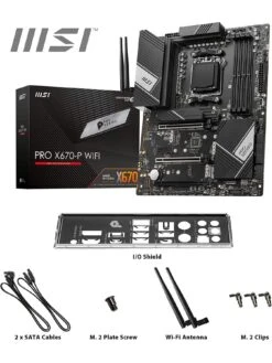 MSI PRO X670 AMD PC Gaming Motherboard -NARA Computer Shop VIH0G SQ7 0000000004 BLACK SLd3