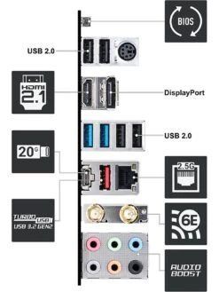 MSI PRO Z690 Intel PC Gaming Motherboard -NARA Computer Shop VIH0N SQ6 0000000004 BLACK SLd2