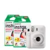 Fujifilm Instax Mini 12 Instant Camera With 40 Shot Film Pack - Clay White