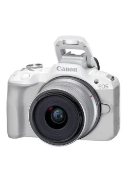 Canon® Canon EOS R50 APS-C Mirrorless Camera Inc RF-S 18-45mm Lens - White 11 Canon® Canon EOS R50 APS-C Mirrorless Camera Inc RF-S 18-45mm Lens - White -NARA Computer Shop VIMGF SQ3 0000000013 WHITE SLa