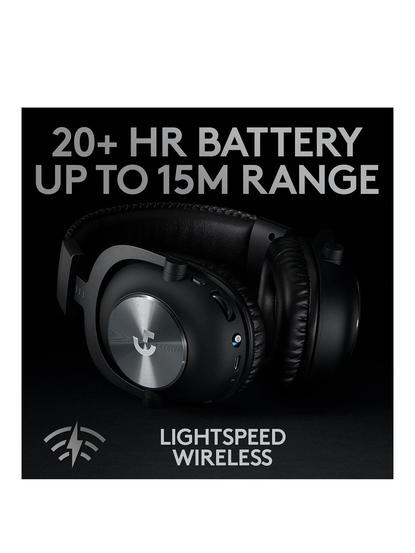 LogitechG PRO X Wireless LIGHTSPEED Gaming Headset - BLACK 5 LogitechG PRO X Wireless LIGHTSPEED Gaming Headset - BLACK - Image 3