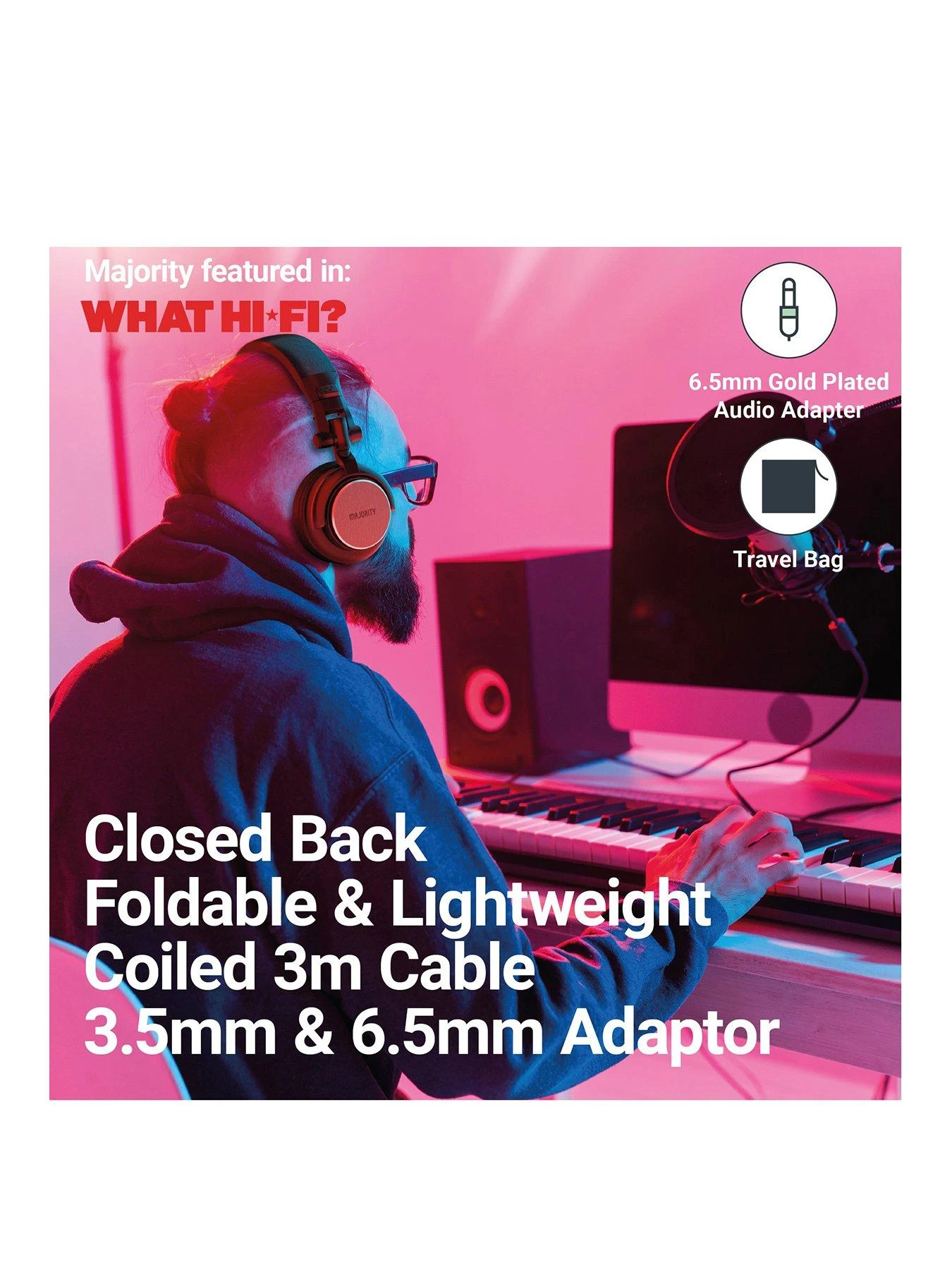 Majority Studio 1 Headphones 4 Majority Studio 1 Headphones - Image 2