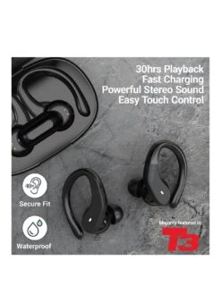Majority Tru Sport TWS Earphones Black -NARA Computer Shop VIQNC SQ2 0000000004 BLACK SLb