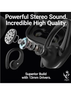 Majority Tru Sport TWS Earphones Black -NARA Computer Shop VIQNC SQ6 0000000004 BLACK SLd2