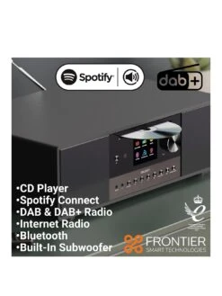 Majority Quadriga CD Music System With Internet, DAB And FM Radio Black -NARA Computer Shop VIQNS SQ2 0000000004 BLACK SLb