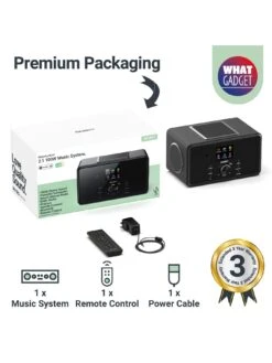 Majority Bard Music System With Internet, DAB And FM Radio Black -NARA Computer Shop VIQNT SQ7 0000000004 BLACK SLd3