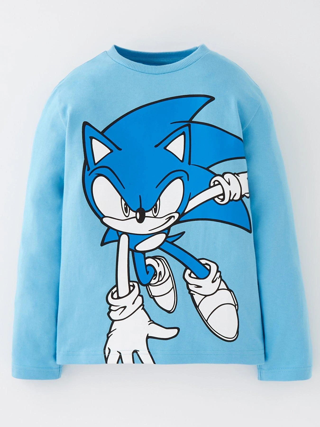 Sonic The Hedgehog Boys Long Sleeve T-Shirt – Blue 3 Sonic The Hedgehog Boys Long Sleeve T-Shirt – Blue