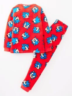 Sonic The Hedgehog Children’s Supersoft Fleece Pyjamas - Red -NARA Computer Shop VIS3O SQ3 0000000017 RED SLb