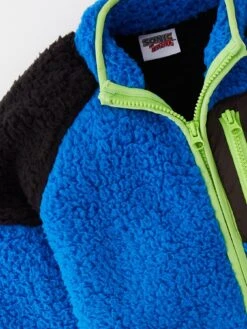 Sonic The Hedgehog Borg Zip Through Jacket -NARA Computer Shop VIS3P SQ4 0000000020 BLUE SLd