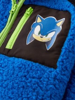 Sonic The Hedgehog Borg Zip Through Jacket -NARA Computer Shop VIS3P SQ5 0000000020 BLUE SLd1