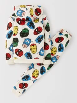 Marvel Avengers 2 Piece All Over Print Hoodie And Jogger - Cream -NARA Computer Shop VIS3R SQ3 0000000067 CREAM SLb