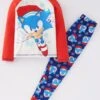 Sonic The Hedgehog Christmas Raglan Pyjamas - Red 1 Sonic The Hedgehog Christmas Raglan Pyjamas - Red -NARA Computer Shop VIS78 SQ1 0000000017 RED SLf