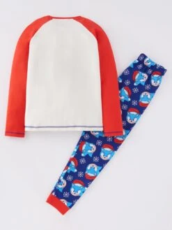 Sonic The Hedgehog Christmas Raglan Pyjamas - Red -NARA Computer Shop VIS78 SQ3 0000000017 RED SLb