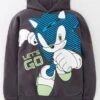 Sonic The Hedgehog Boys Neon Print Hoodie – Grey -NARA Computer Shop VISA6 SQ1 0000000005 GREY SLf