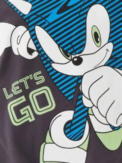 Sonic The Hedgehog Boys Neon Print Hoodie – Grey -NARA Computer Shop VISA6 SQ4 0000000005 GREY SLd