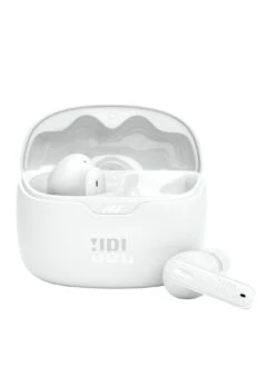 JBL Tune Beam True Wireless Active Noise Cancelling Earbuds - Dual Microphones/IP54 - White