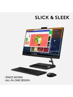 Lenovo IdeaCentre AIO 3 All-In-One Desktop PC - 23.8in FHD, AMD Ryzen 3, 4GB RAM, 512GB SSD - Black 12 Lenovo IdeaCentre AIO 3 All-In-One Desktop PC - 23.8in FHD, AMD Ryzen 3, 4GB RAM, 512GB SSD - Black -NARA Computer Shop VIZW1 SQ4 0000000004 BLACK SLd