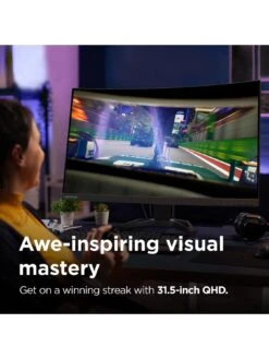 Lenovo G32qc-30 32-inch QHD 170Hz Gaming Monitor 13 Lenovo G32qc-30 32-inch QHD 170Hz Gaming Monitor -NARA Computer Shop VIZWB SQ5 0000000004 BLACK SLd1