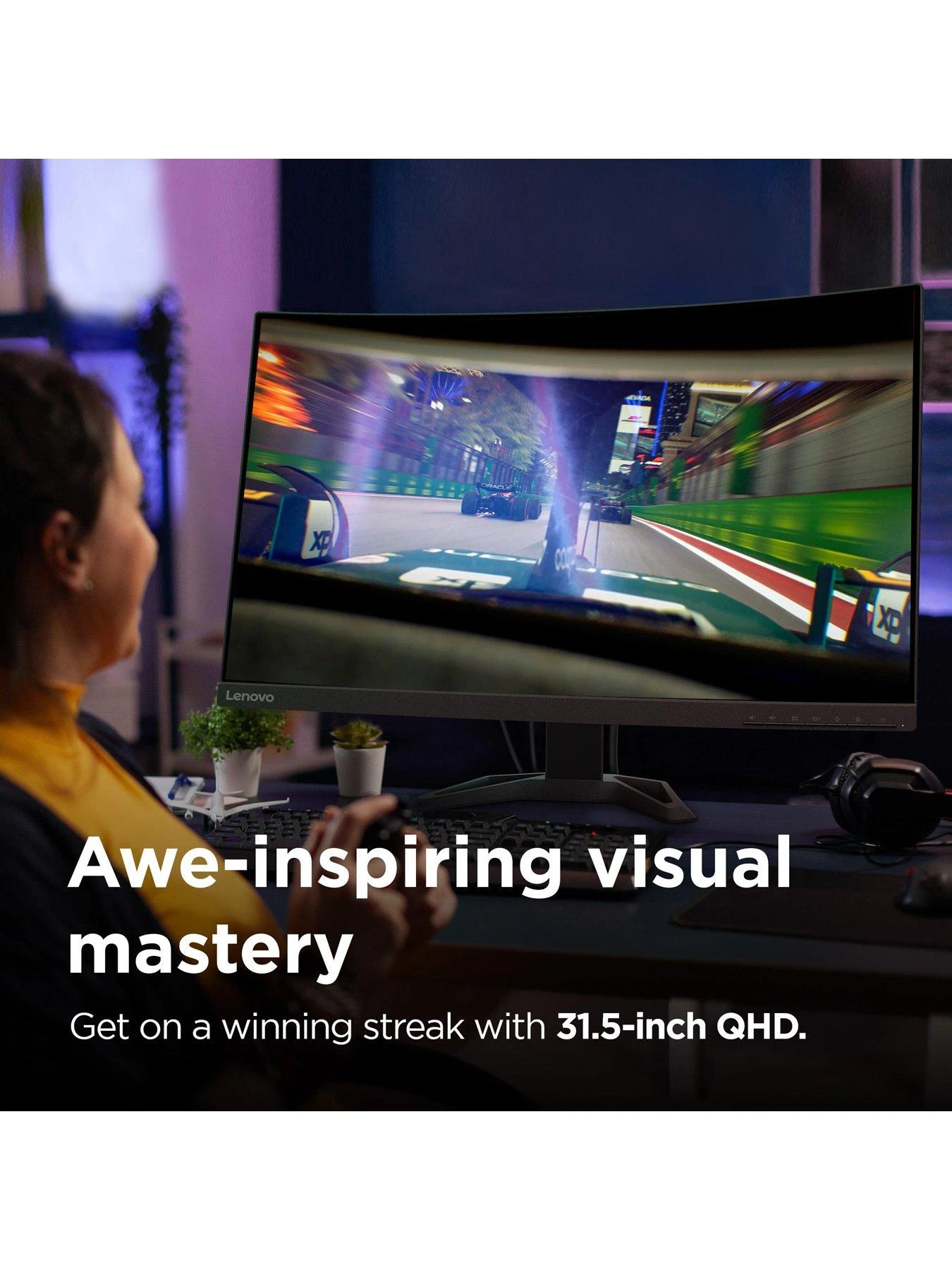 Lenovo G32qc-30 32-inch QHD 170Hz Gaming Monitor 7 Lenovo G32qc-30 32-inch QHD 170Hz Gaming Monitor - Image 5