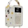 VQ Retro Mini Portable DAB Radio With Bluetooth - Polka Dot -NARA Computer Shop VJ1XA SQ1 0000000067 CREAM SLf
