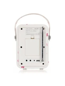 VQ Retro Mini Portable DAB Radio With Bluetooth - Pink Hearts -NARA Computer Shop VJ1XB SQ5 0000000067 CREAM SLd1