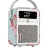 VQ Cath Kidson Mini Portable DAB+ Digital Radio With Bluetooth - Antique Rose -NARA Computer Shop VJ1XC SQ1 0000000067 CREAM SLf