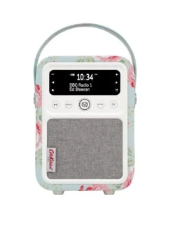 VQ Cath Kidson Mini Portable DAB+ Digital Radio With Bluetooth - Antique Rose -NARA Computer Shop VJ1XC SQ3 0000000067 CREAM SLa